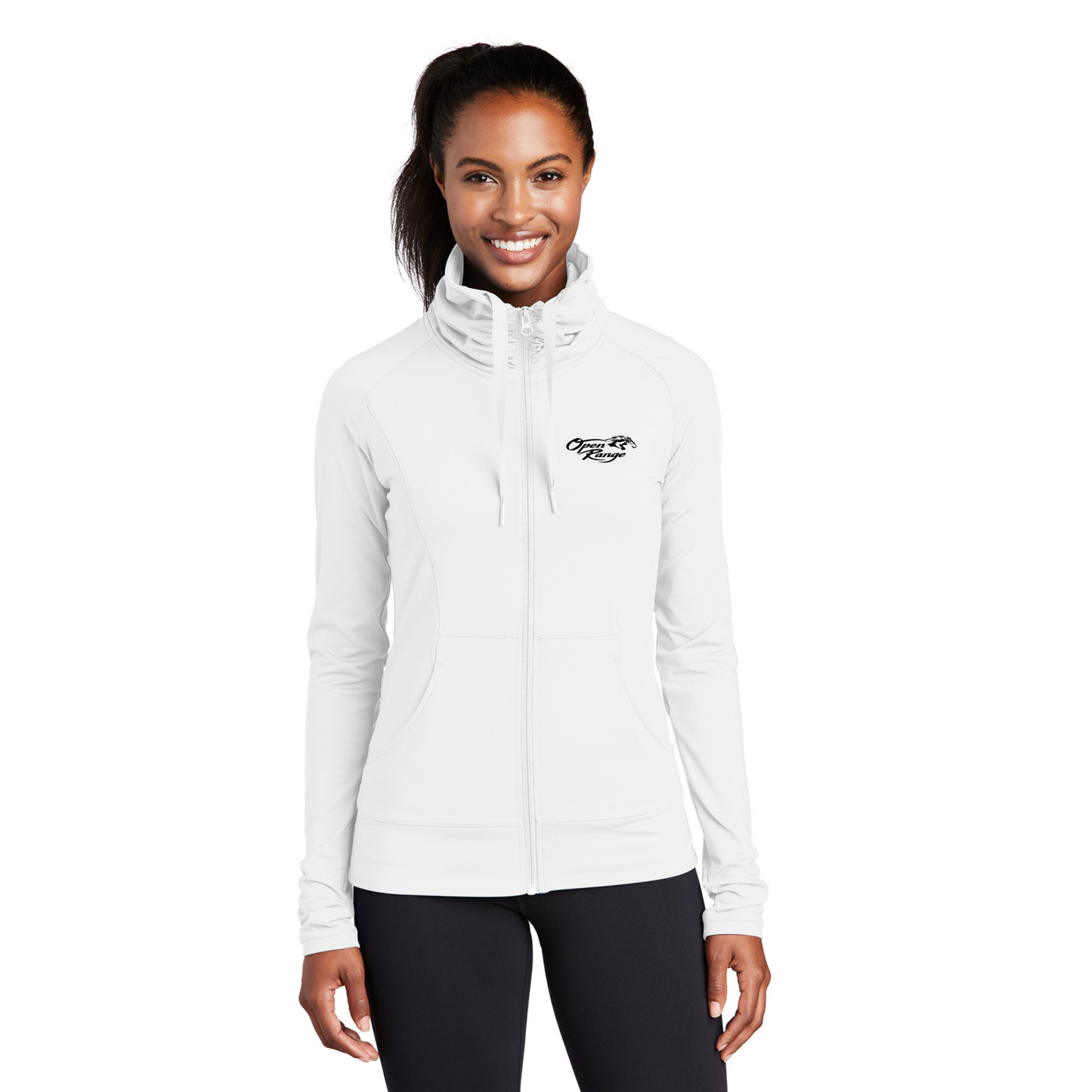 Sport-Tek® Ladies Sport-Wick® Stretch Full-Zip Jacket - LST852