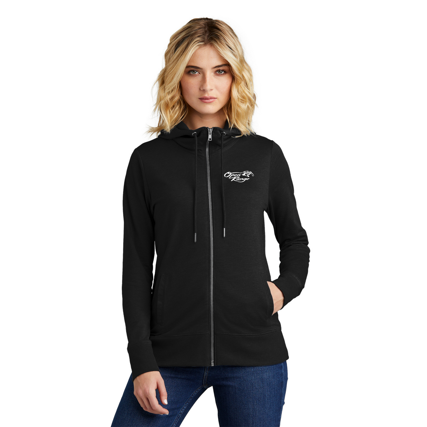 District® Women’s Featherweight French Terry™ Full-Zip Hoodie - DT673