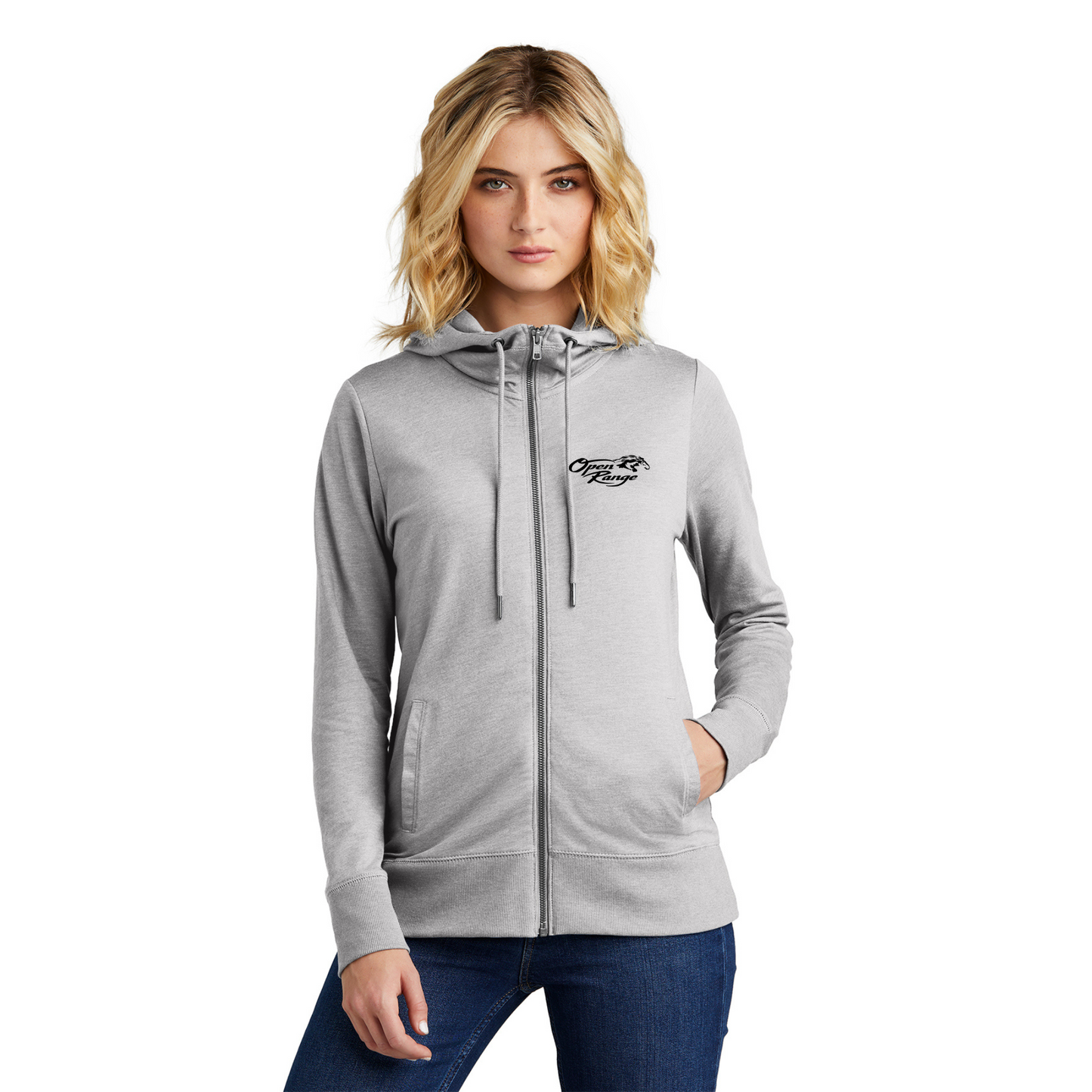 District® Women’s Featherweight French Terry™ Full-Zip Hoodie - DT673