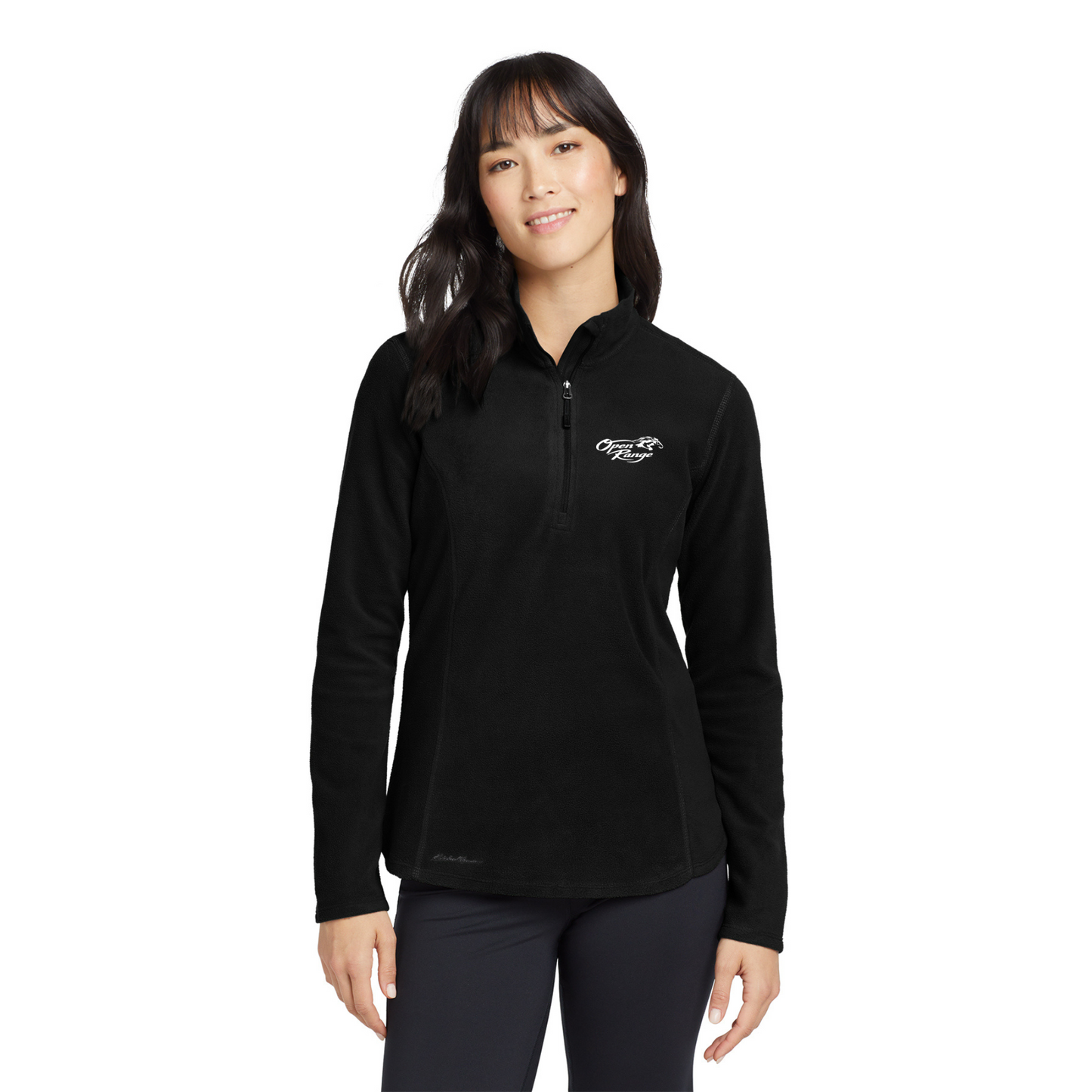 Eddie Bauer® Ladies 1/2-Zip Microfleece Jacket - EB227